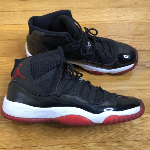 AIR JORDAN 11 RETRO ‘BRED’ 2012 SZ 7 378038-010 - Picture 2 of 11